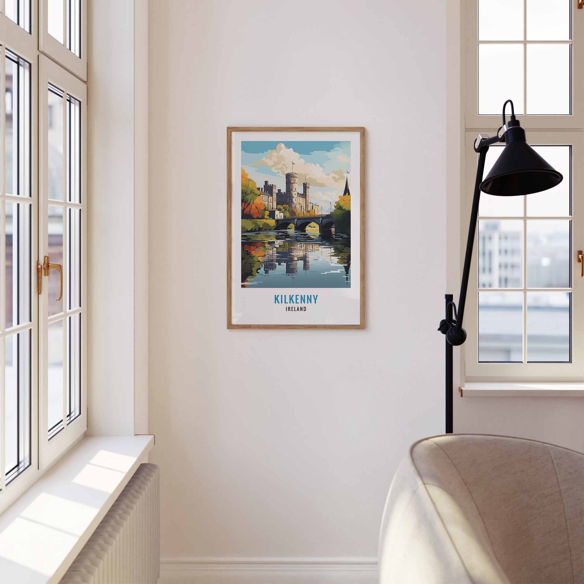 Kilkenny print wooden frame
