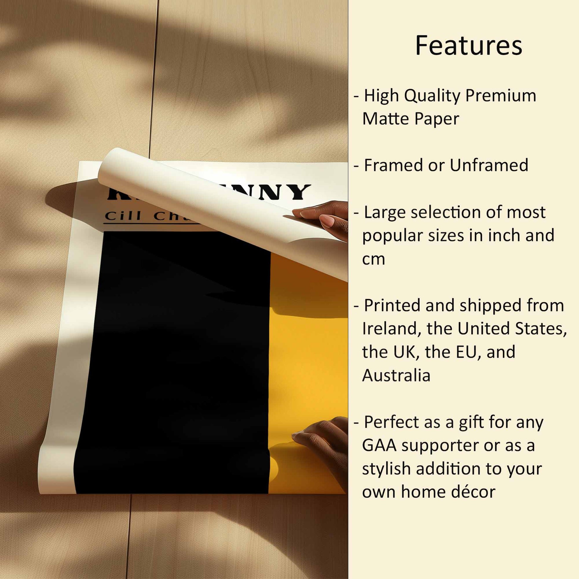 Kilkenny Flag Print Features