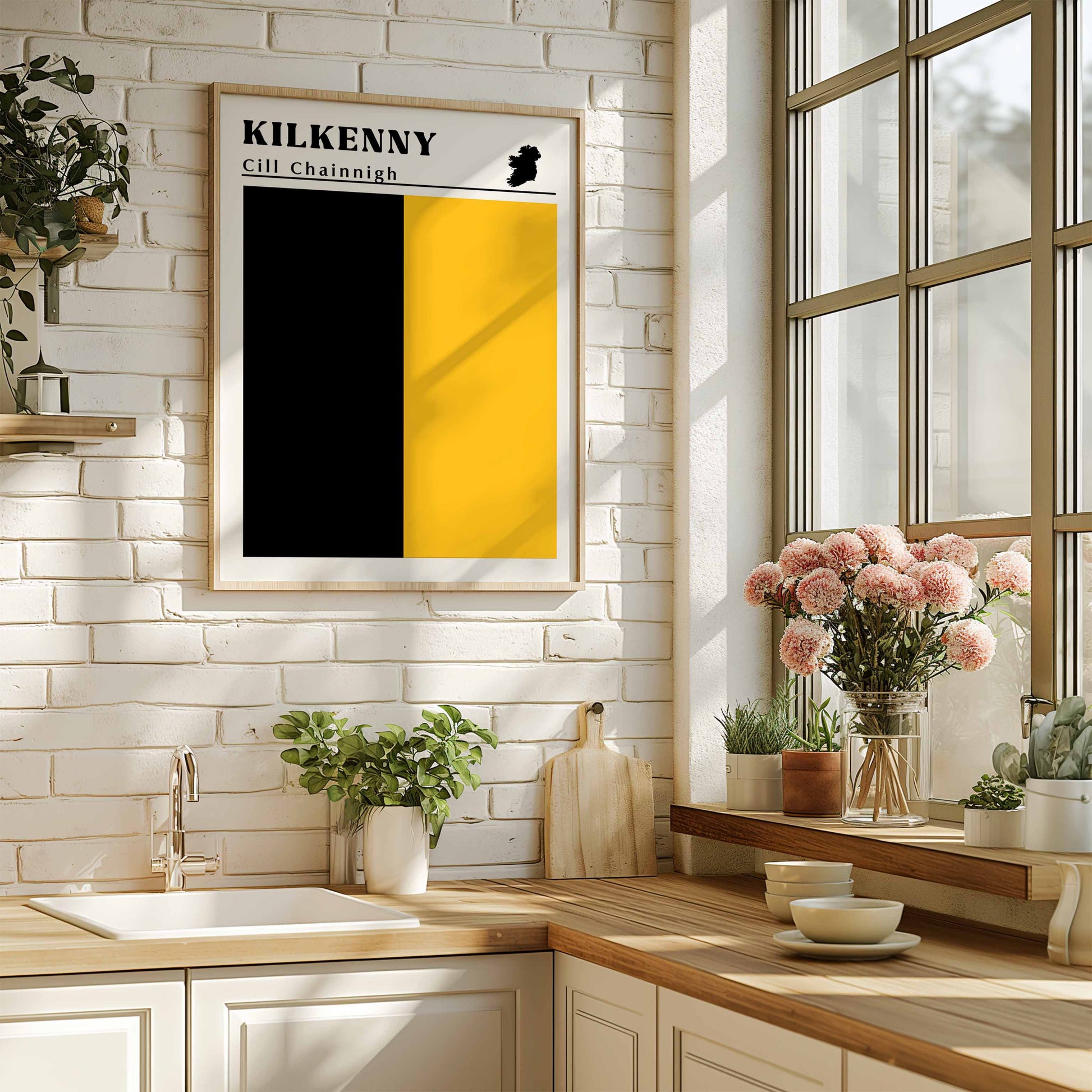 Kilkenny Flag Print wooden frame