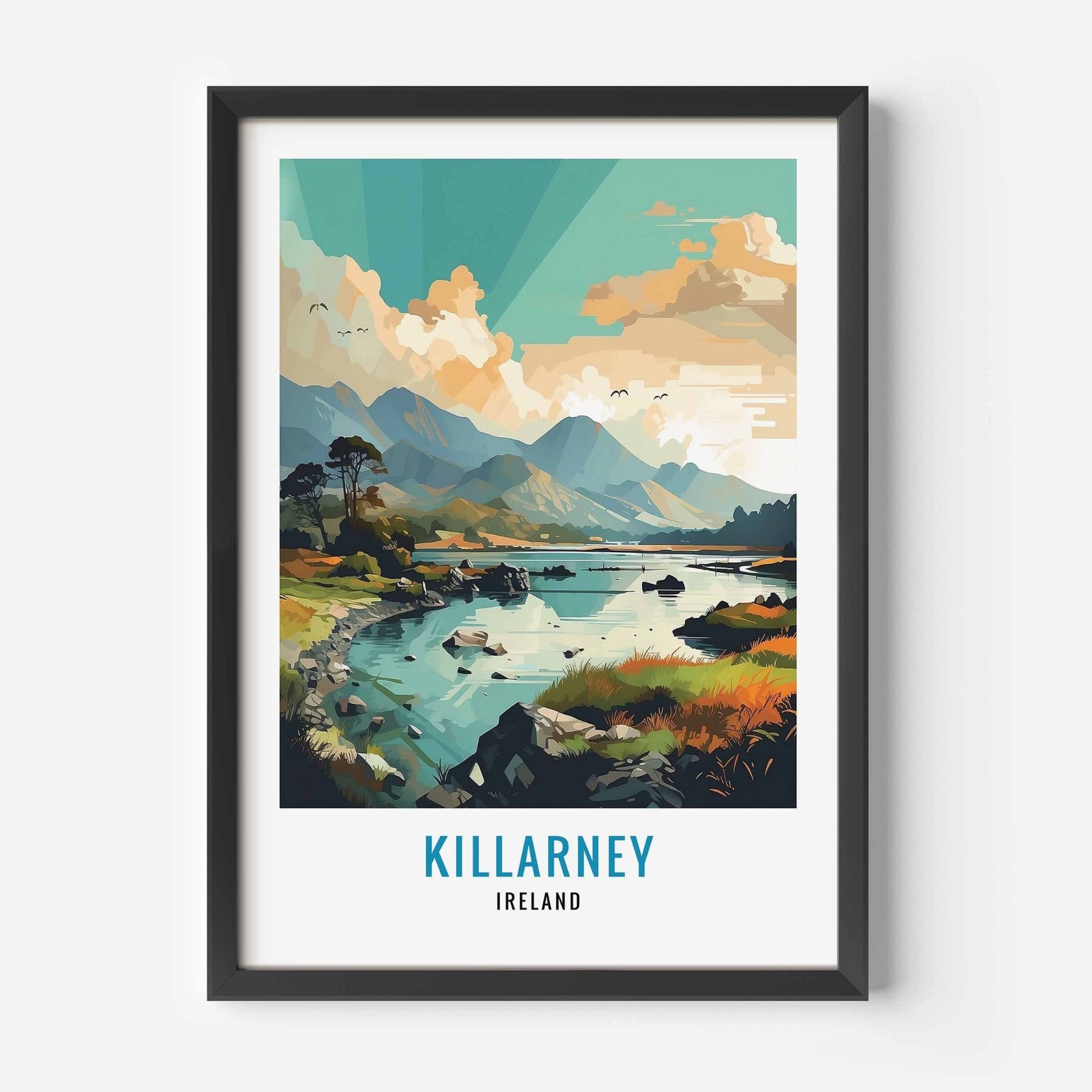 Killarney print black frame
