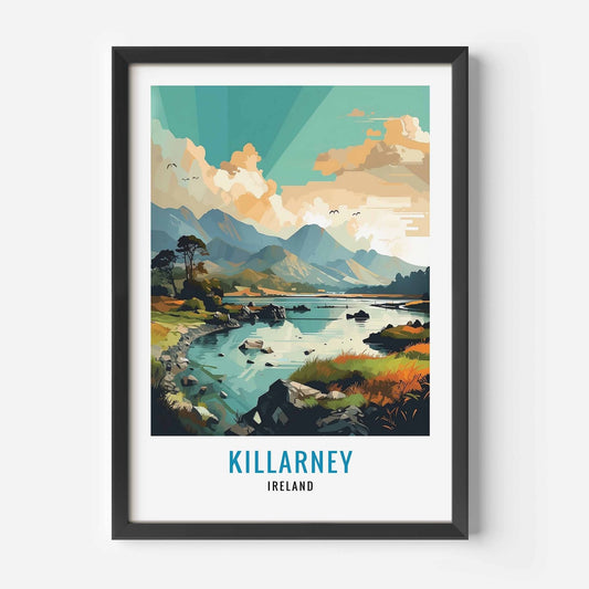 Killarney print black frame