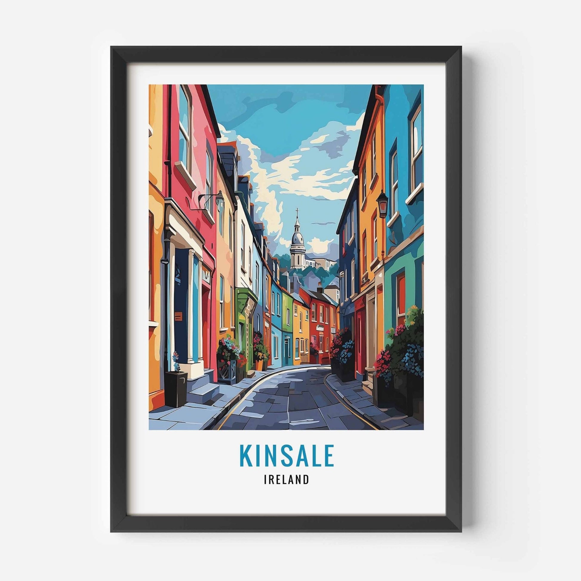 Kinsale print black frame