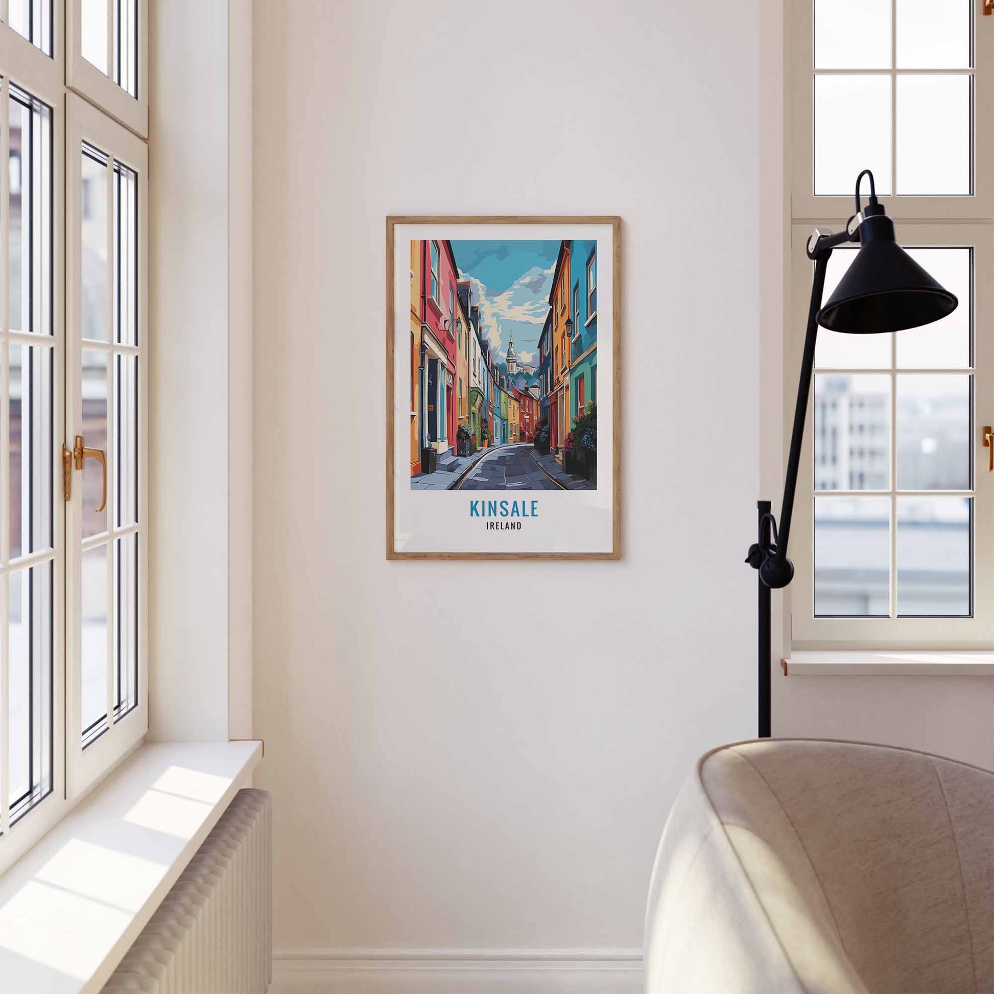 Kinsale print wooden frame