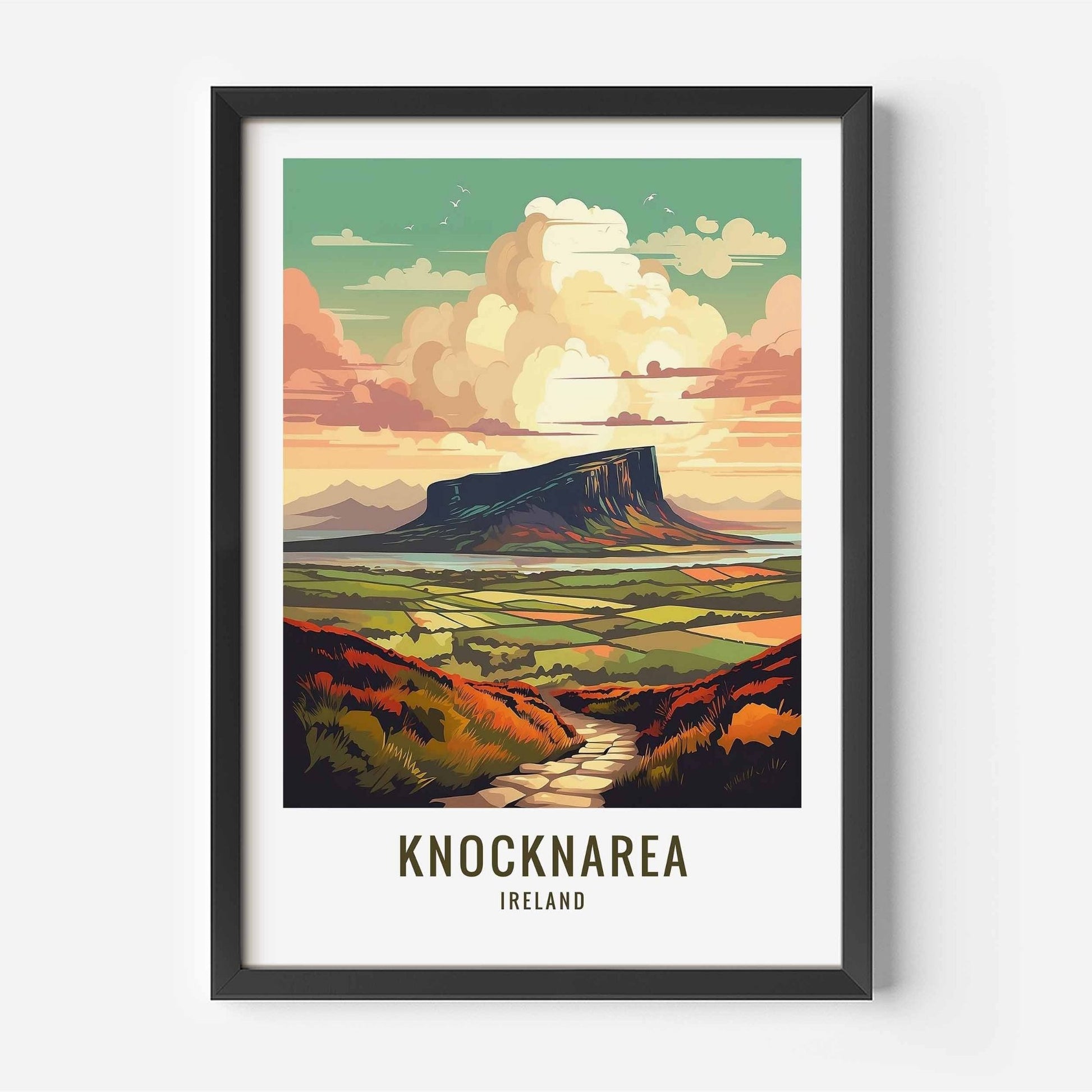 Knocknarea Print black frame
