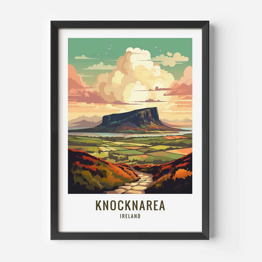 Knocknarea Print black frame