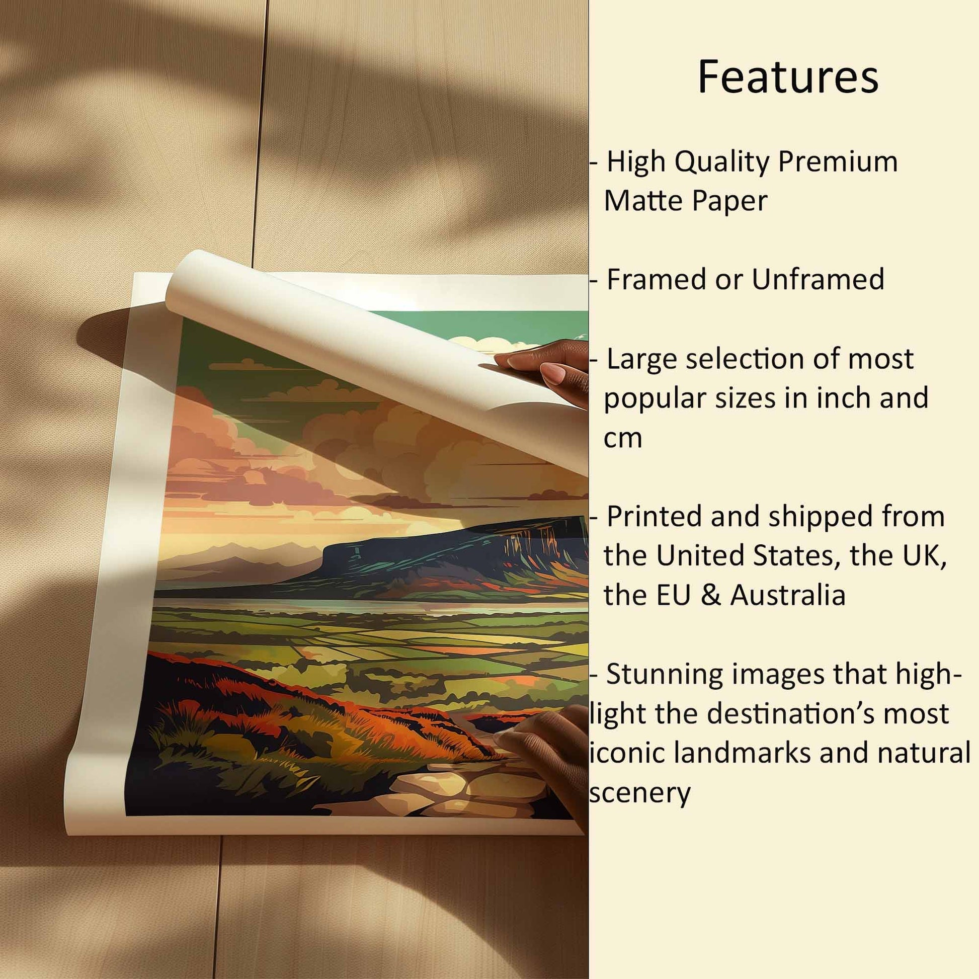 Knocknarea Print Features
