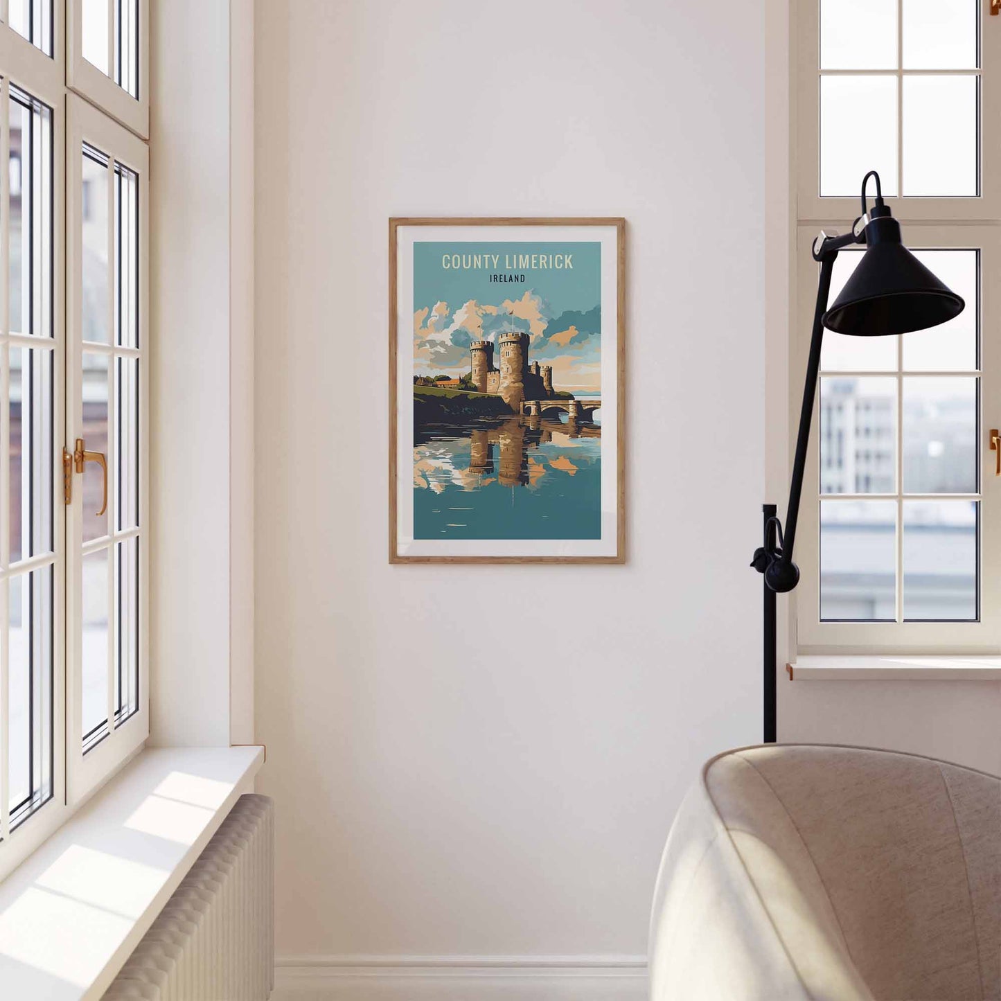 Limerick Print wooden frame
