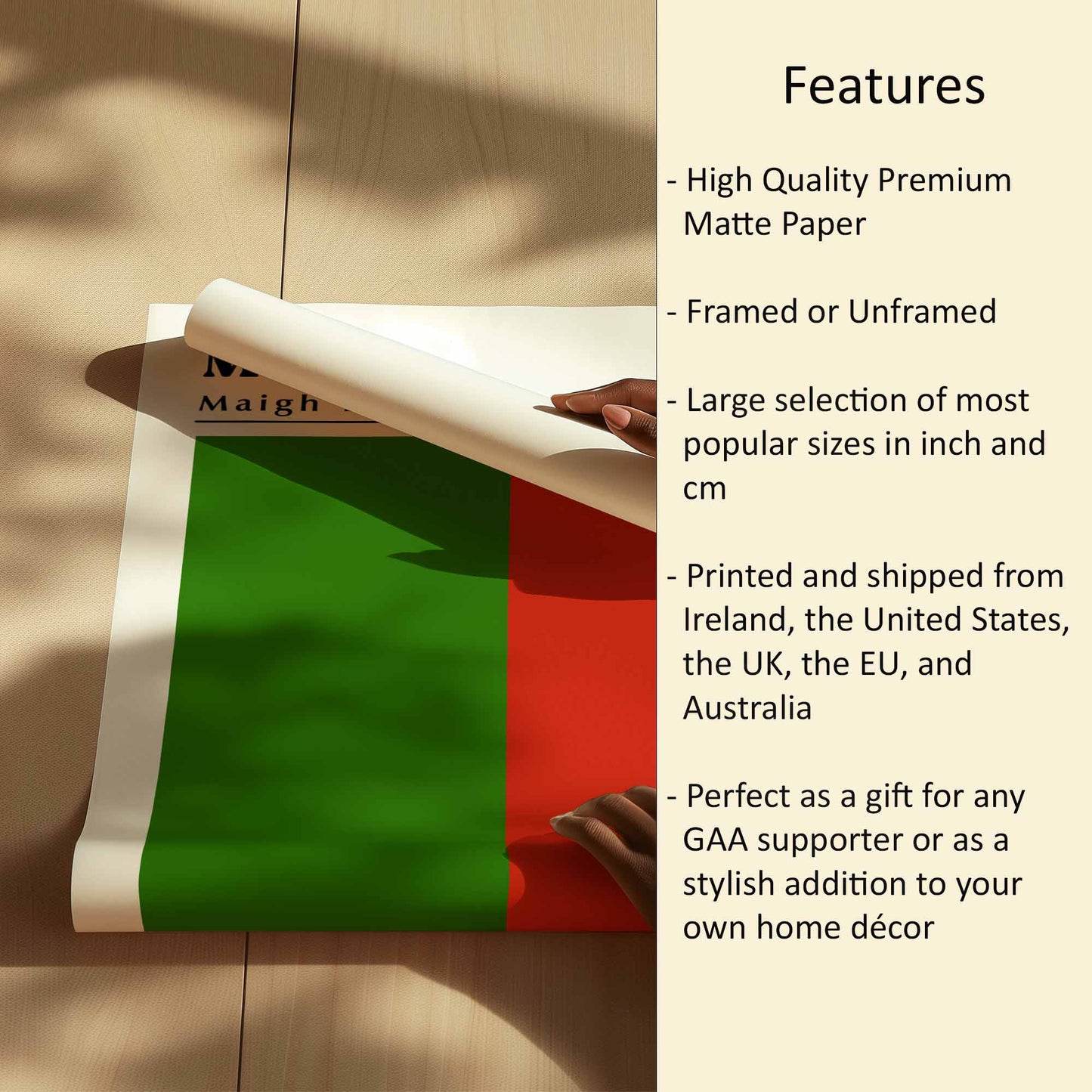 Mayo Flag Print Features