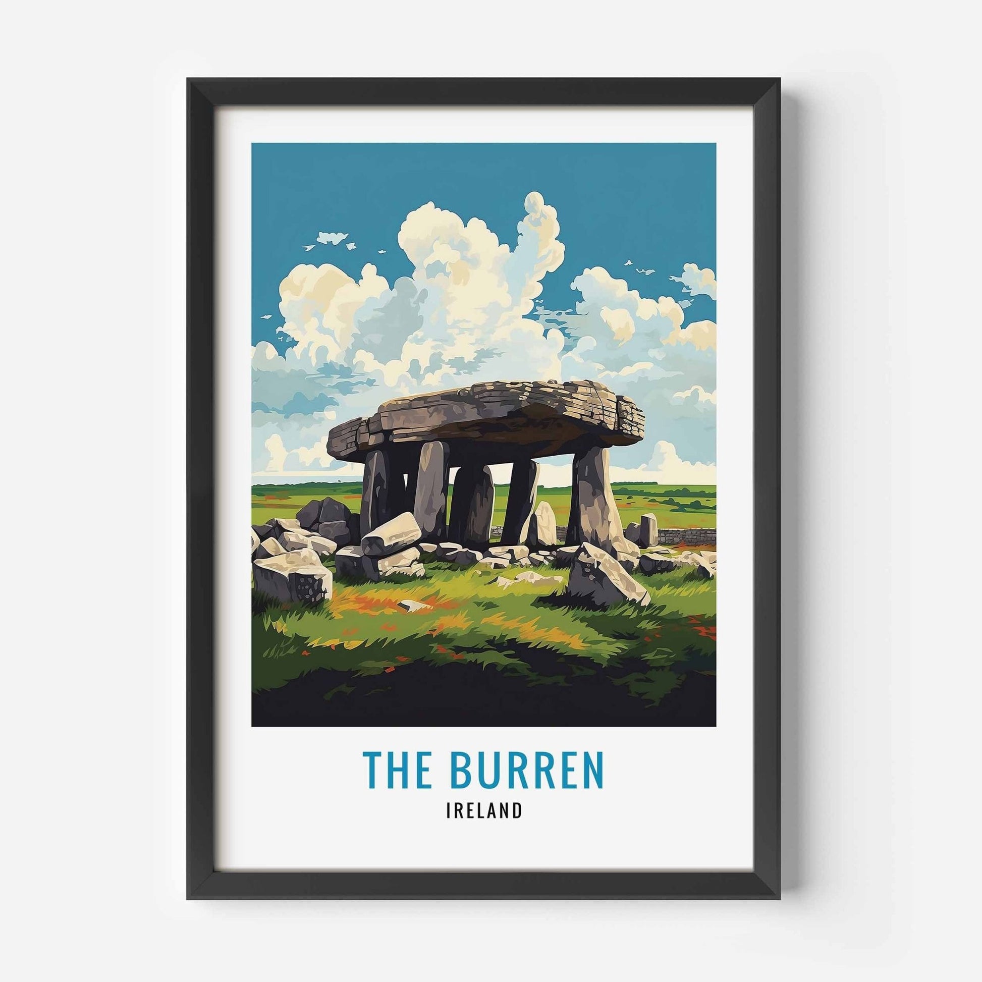 Burren Print black frame
