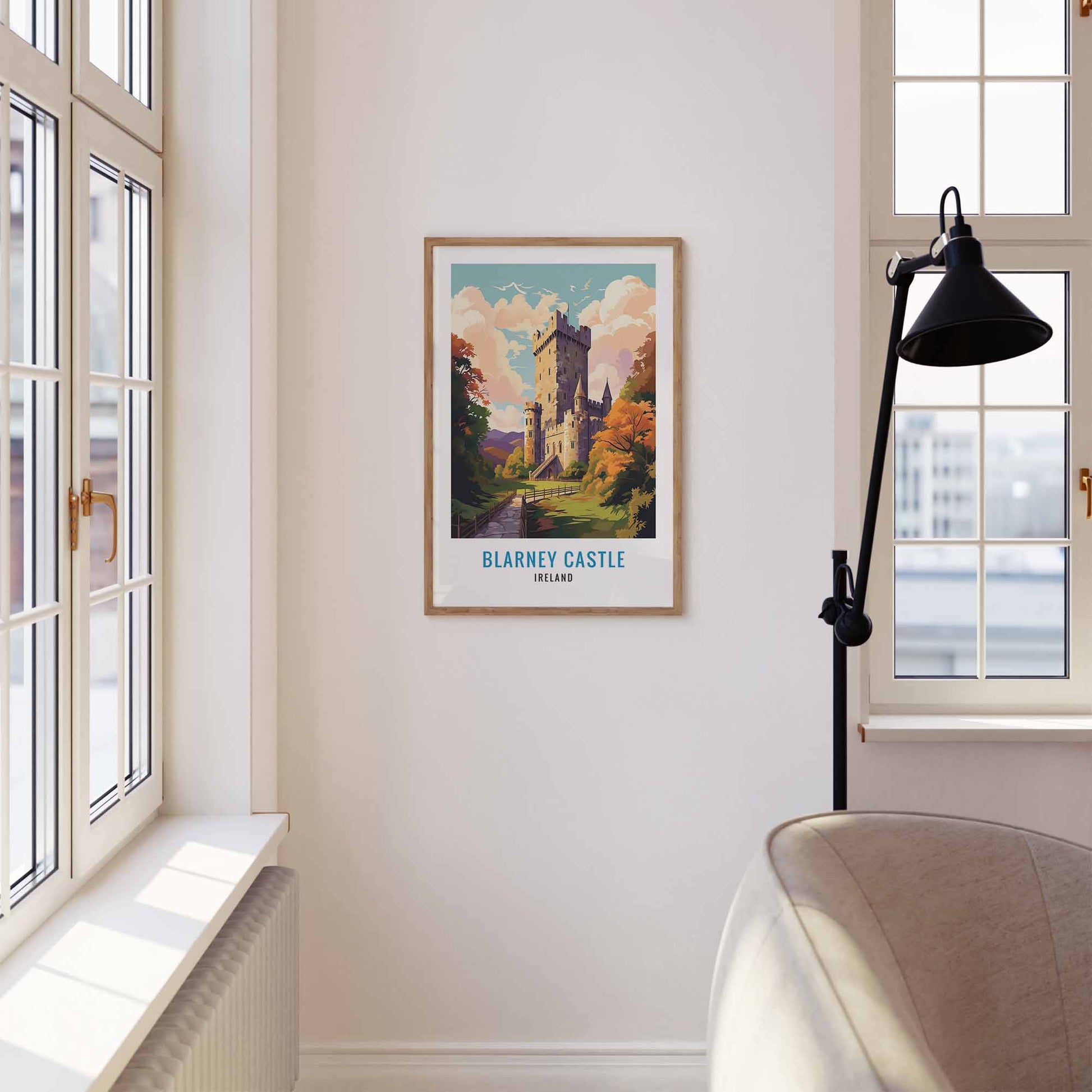 Blarney Castle Print wooden frame