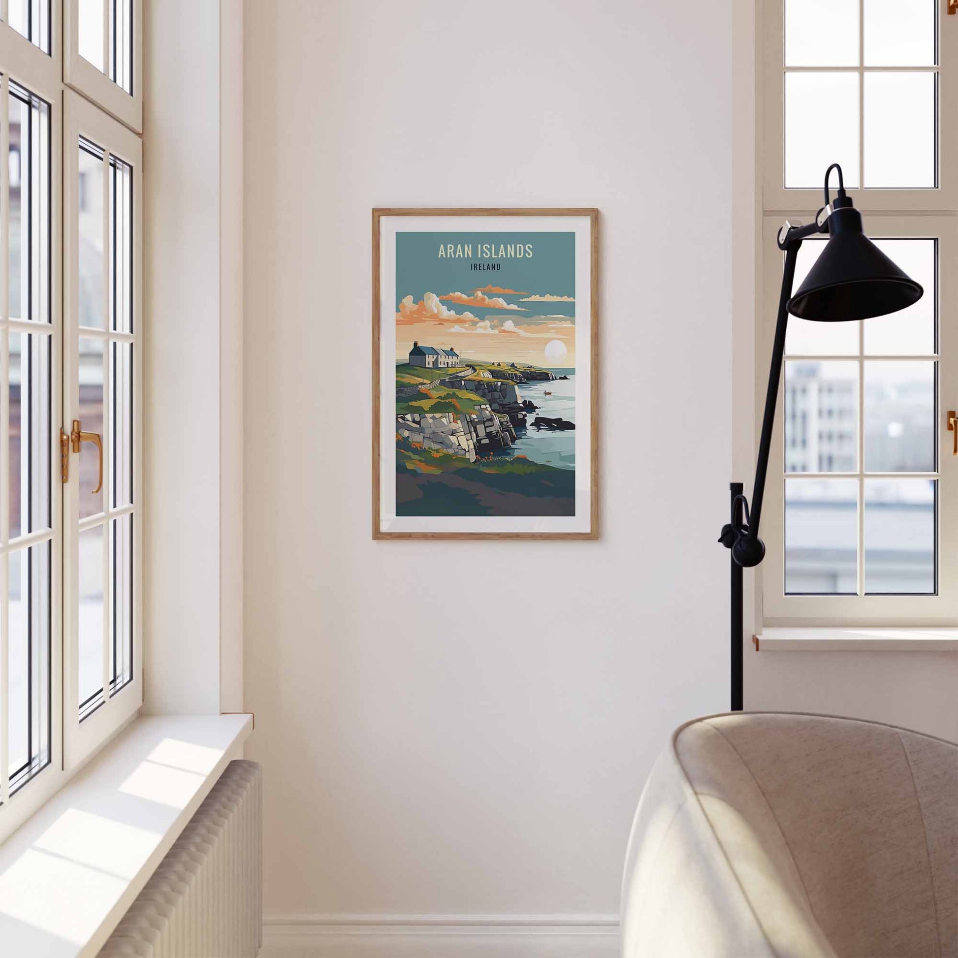 Aran Islands Print wooden frame