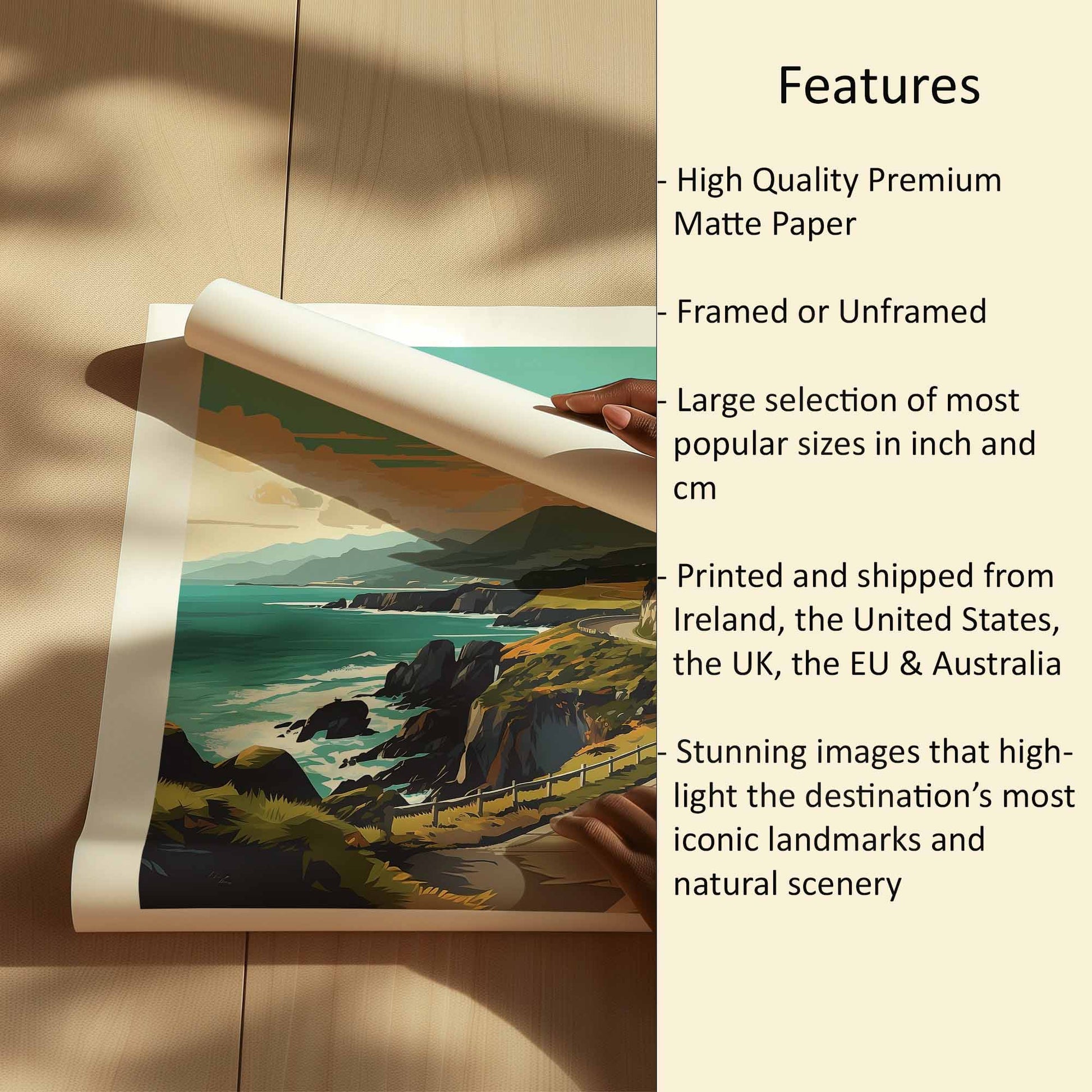 Ring of Kerry Print Features