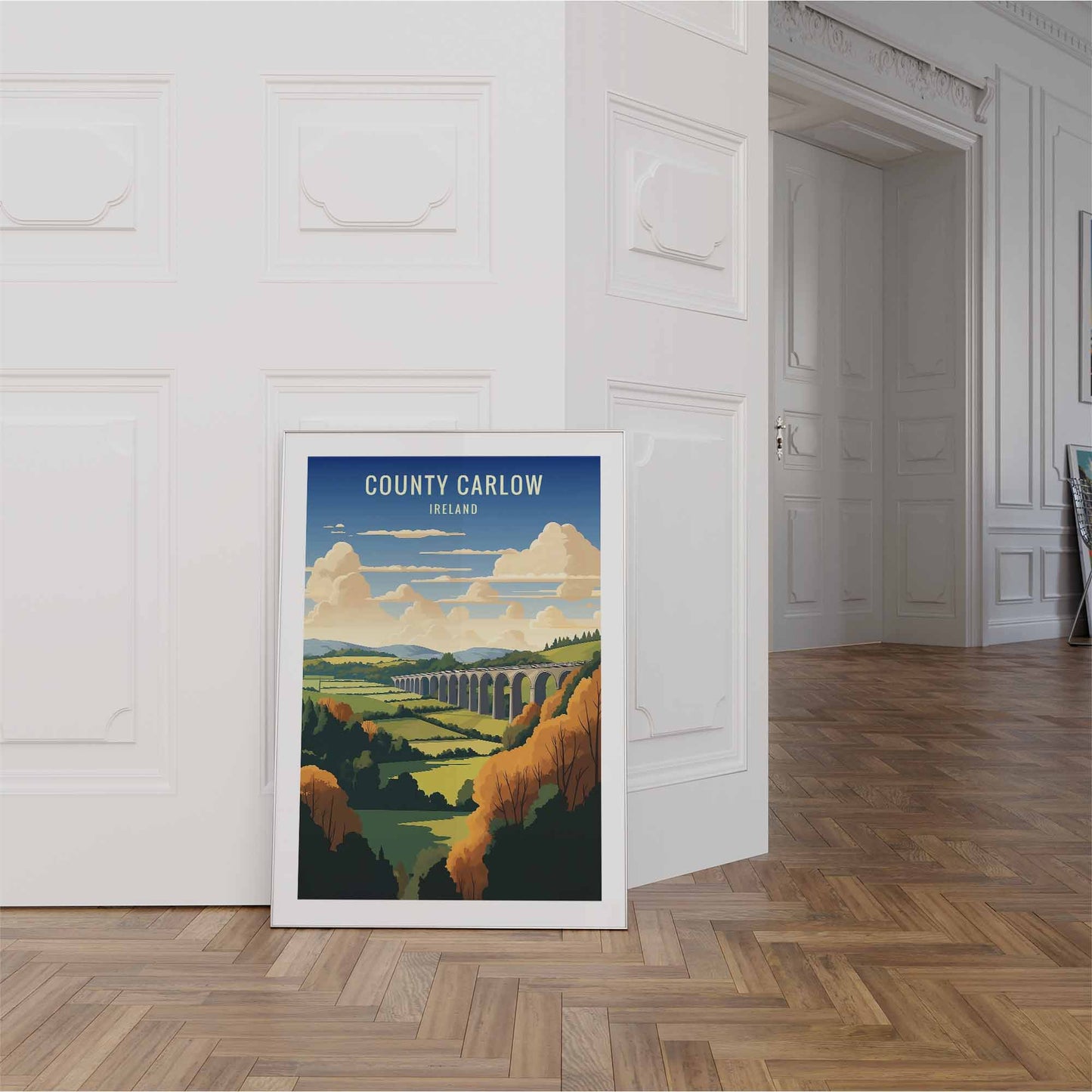 Carlow Print white frame