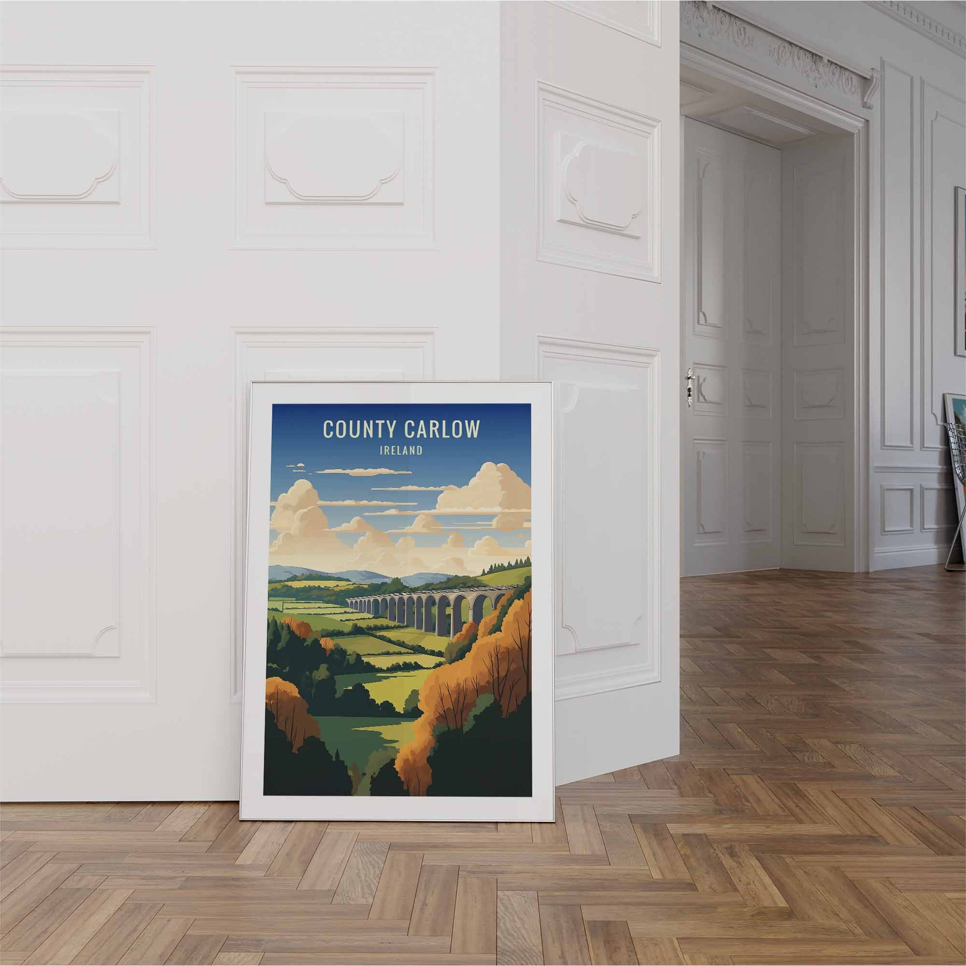 Carlow Print white frame