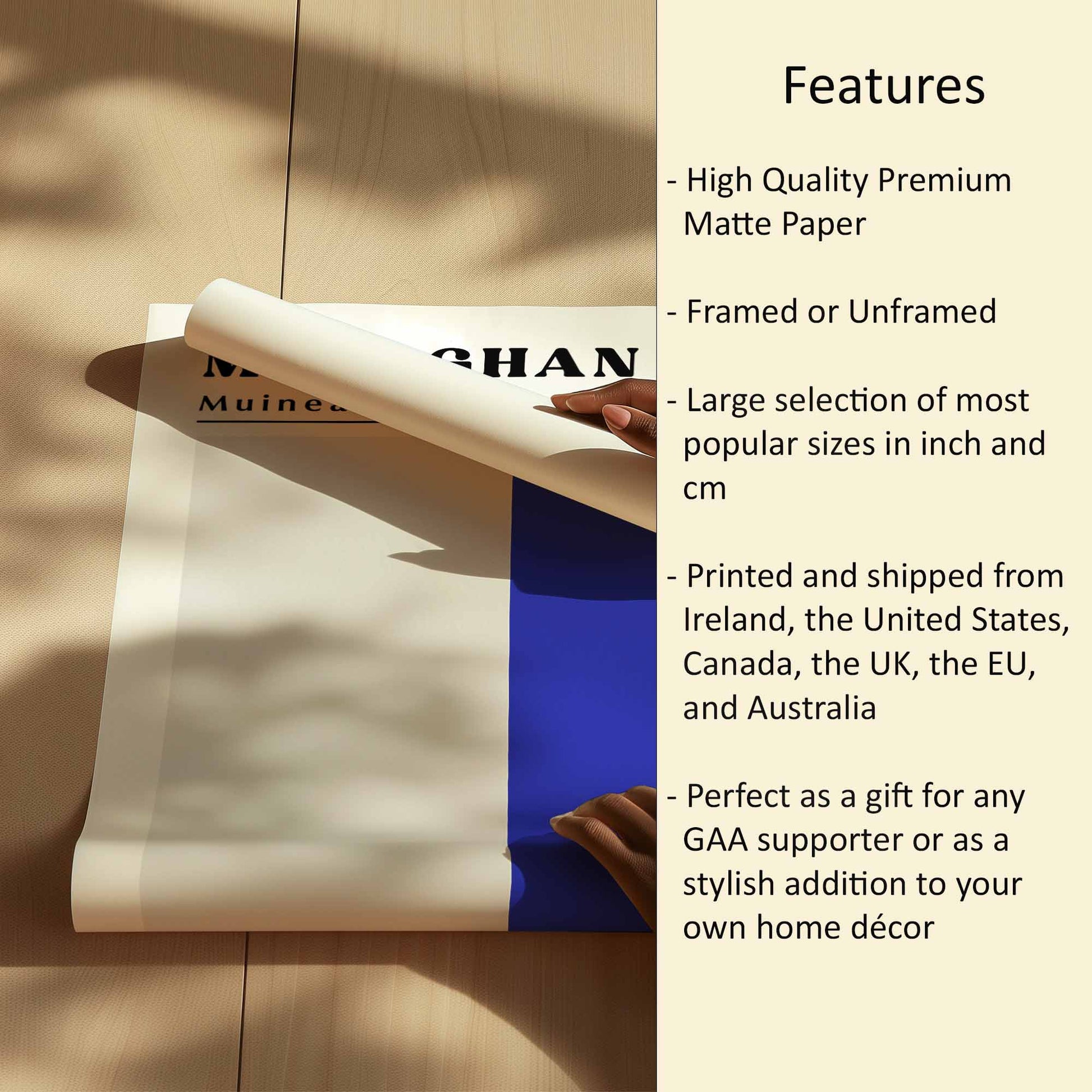 Monaghan Flag Print