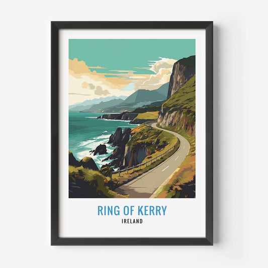 Ring of Kerry print black frame