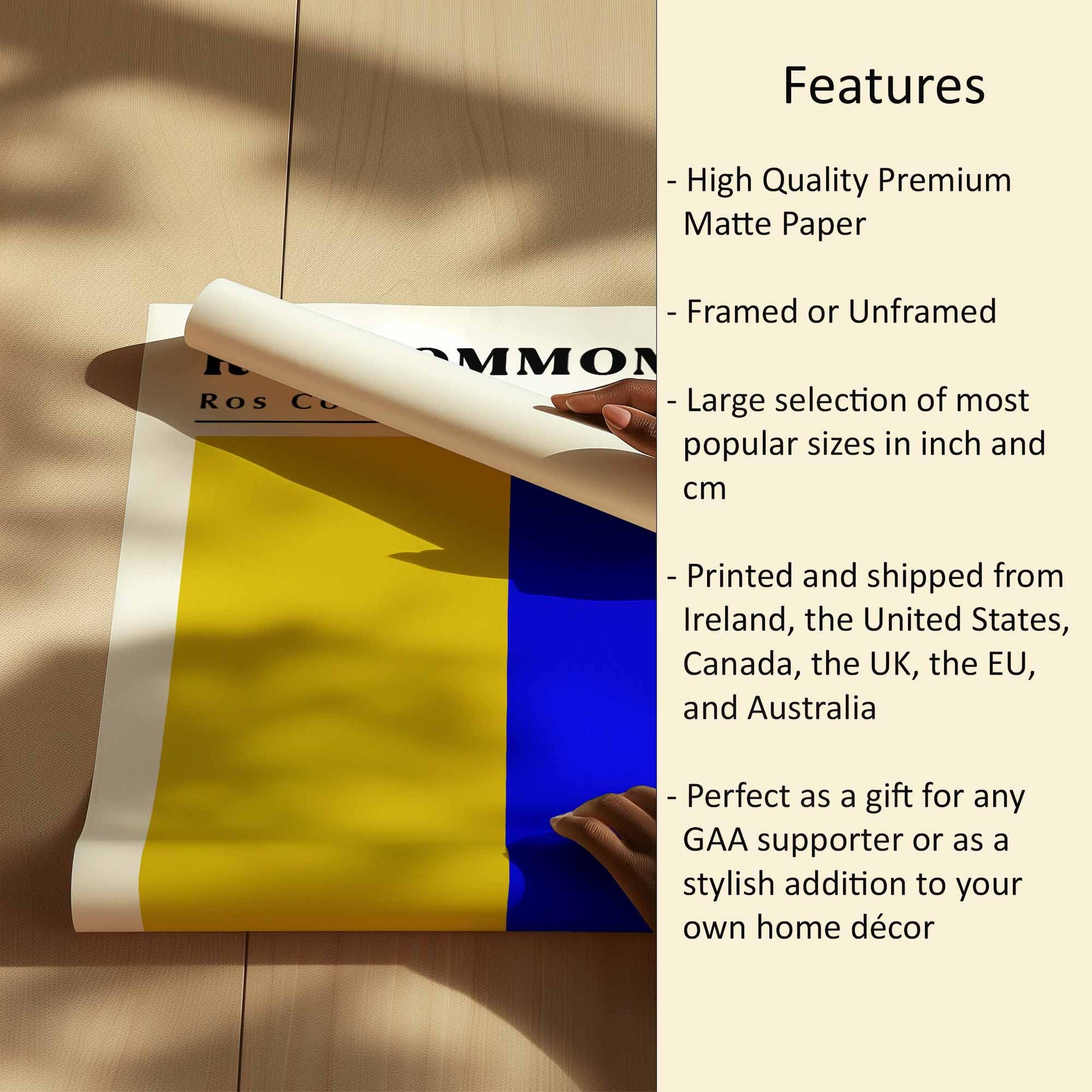 Roscommon Flag Print