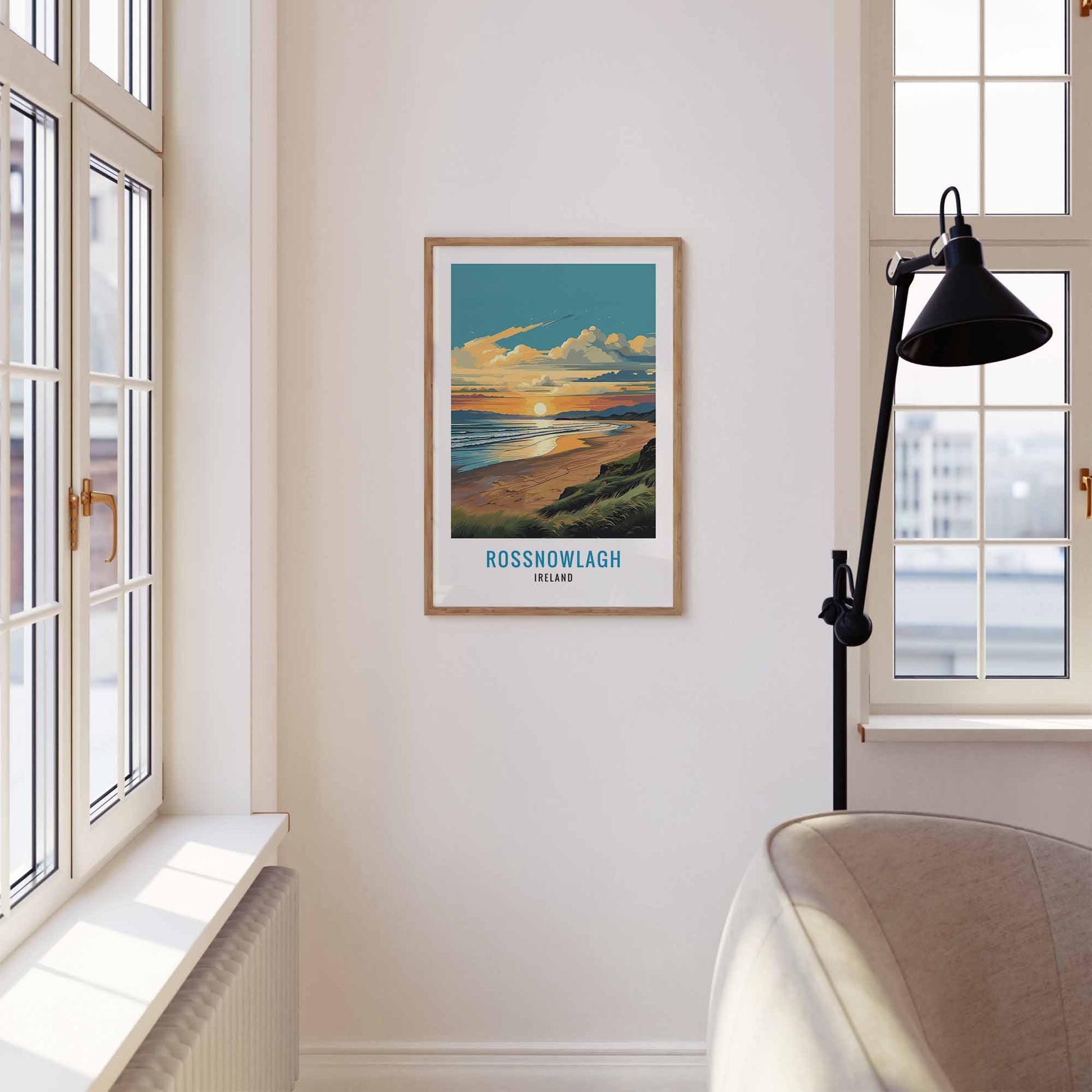 Rossnowlagh Print wooden frame