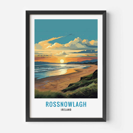 Rossnowlagh Print black frame