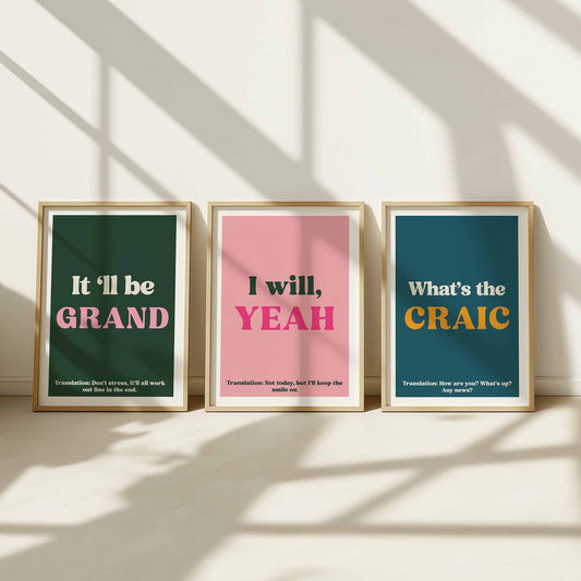 Colourful Irish Prints