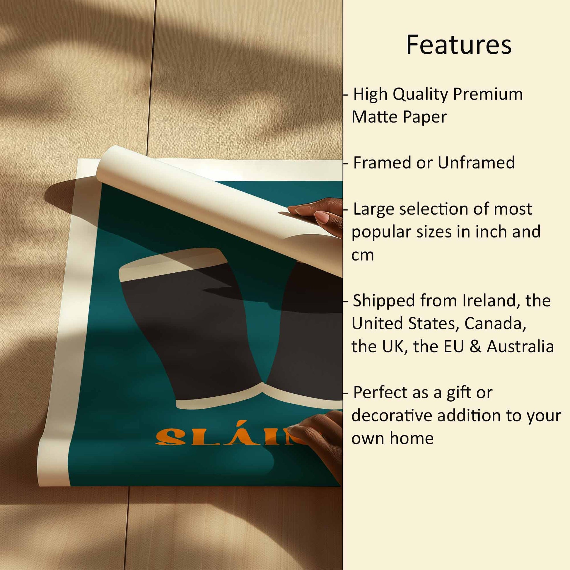Slainte Print Features