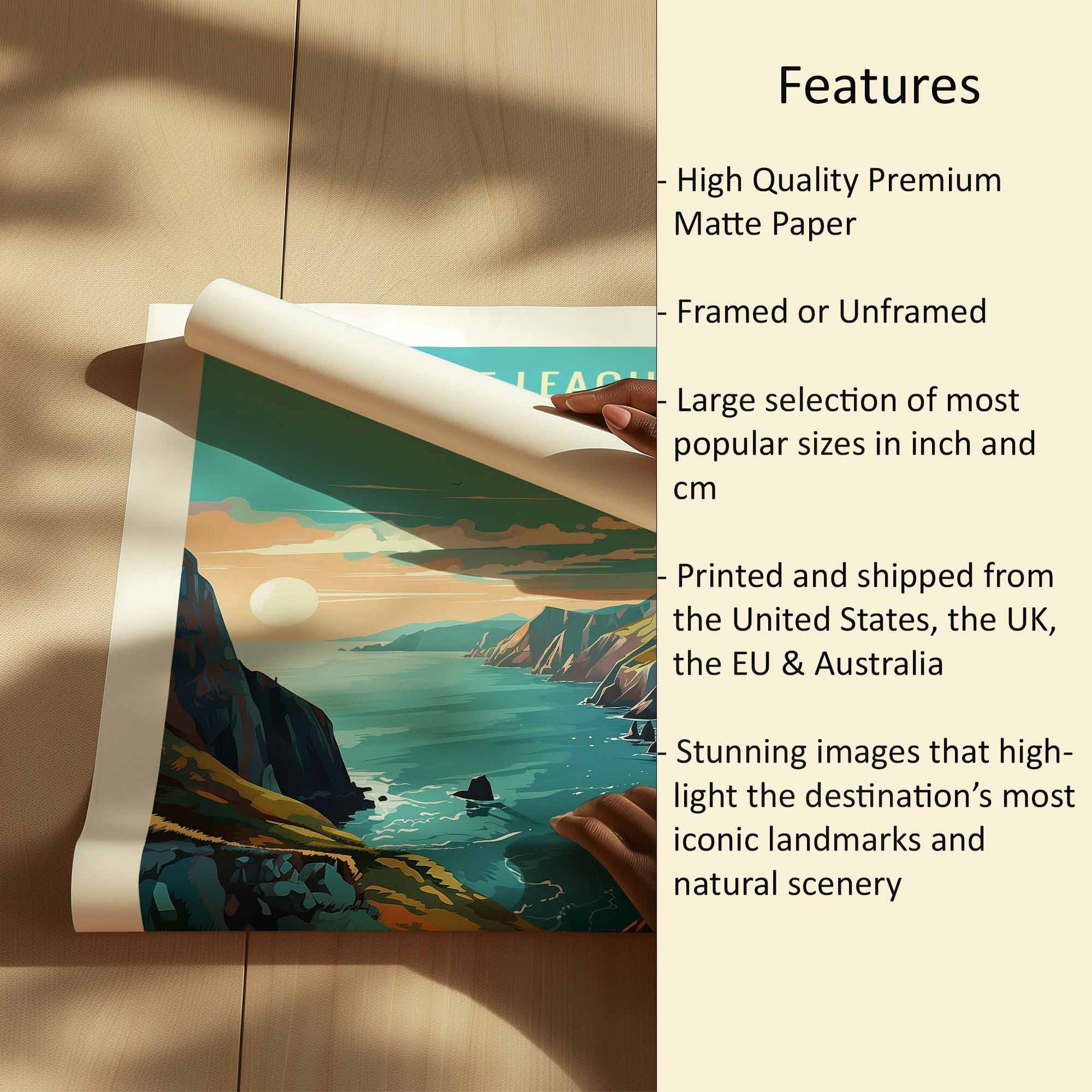 Slieve League Print Features