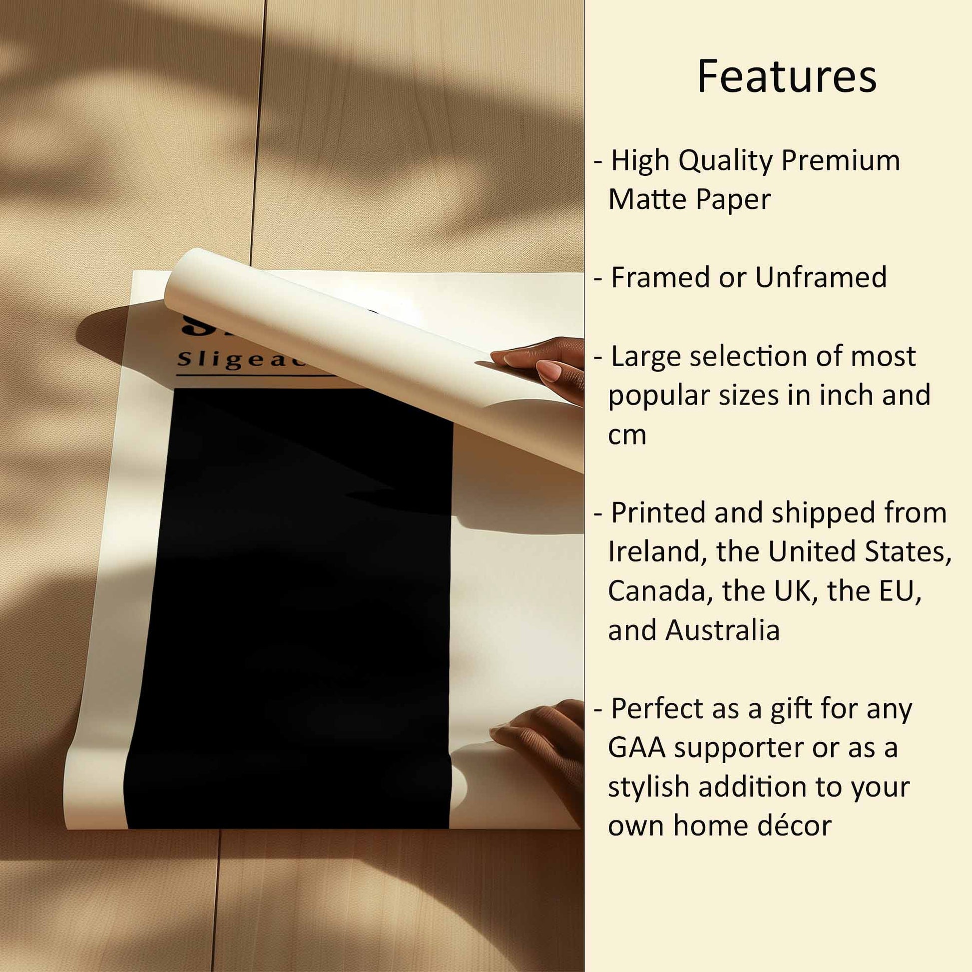 Sligo Flag Print Features