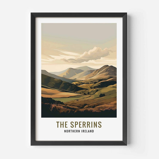 Sperrins Print black frame