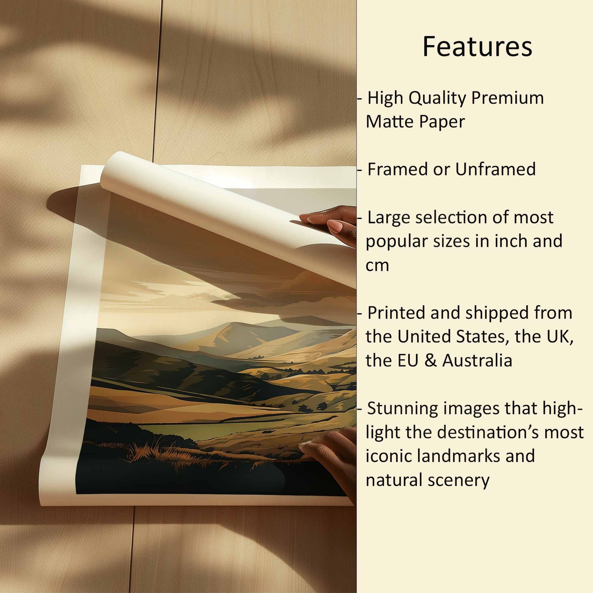 Sperrins Print Features