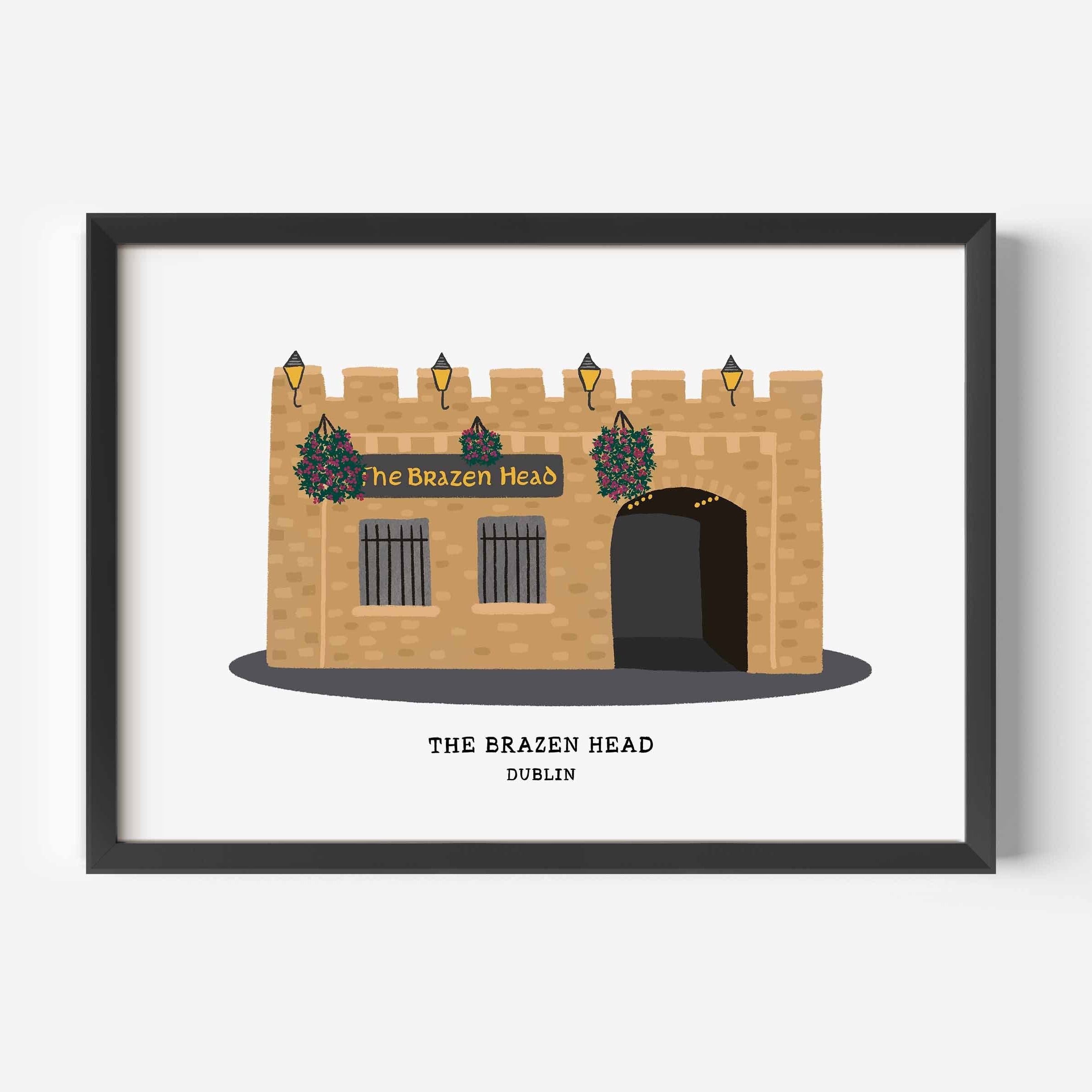 The Brazen Head Pub Print inspired by the historic Dublin pub