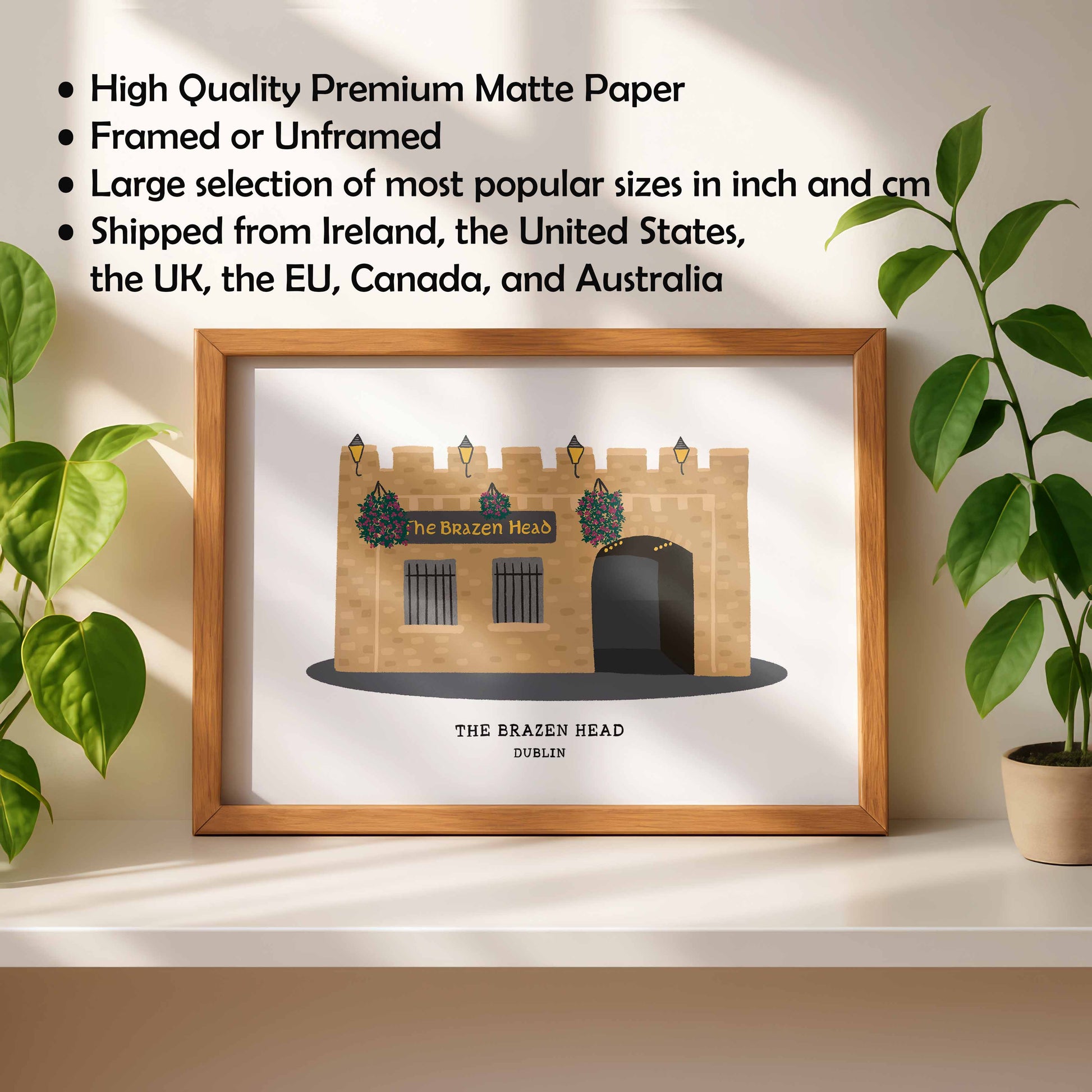 The Brazen Head Pub Print Features