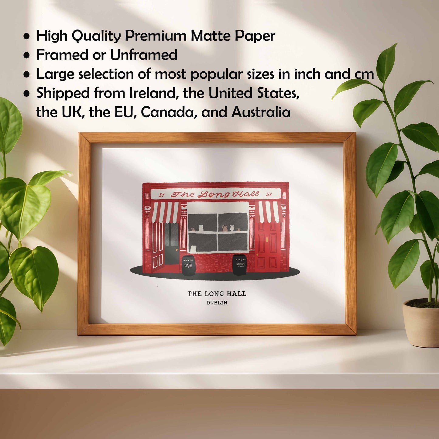 The Long Hall Pub Print Features