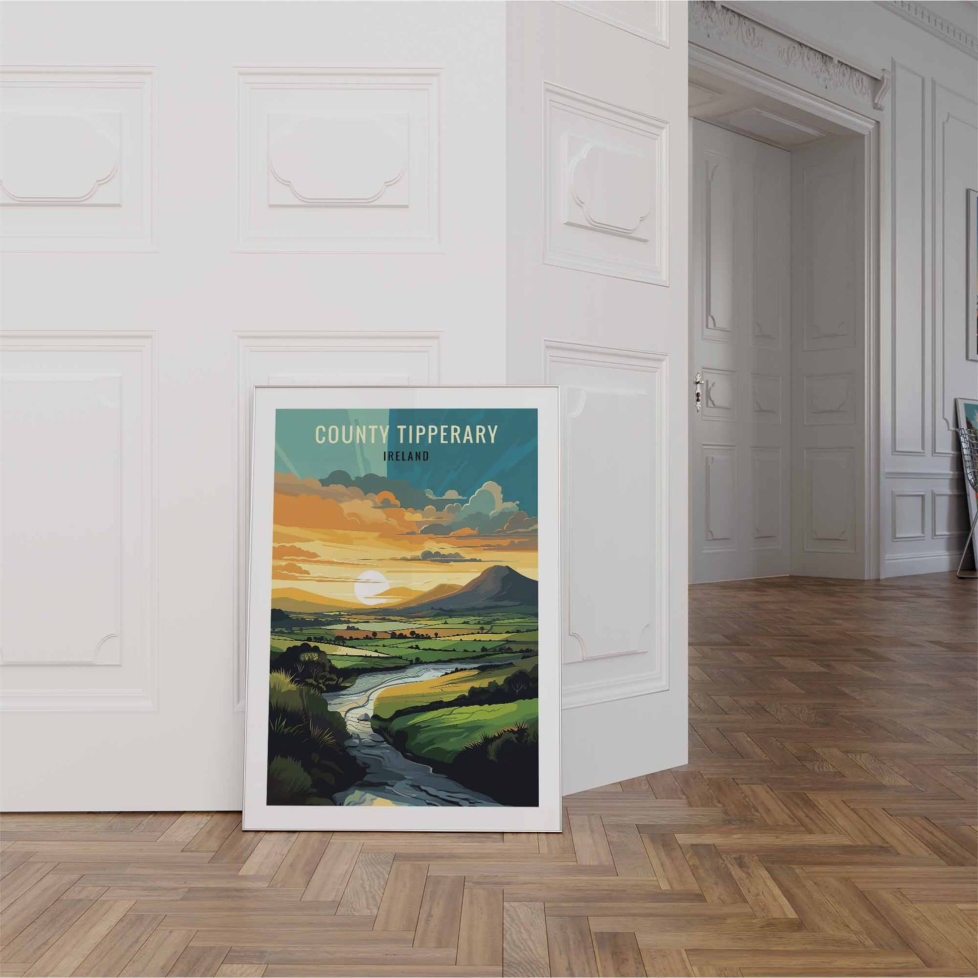 Tipperary Print white frame