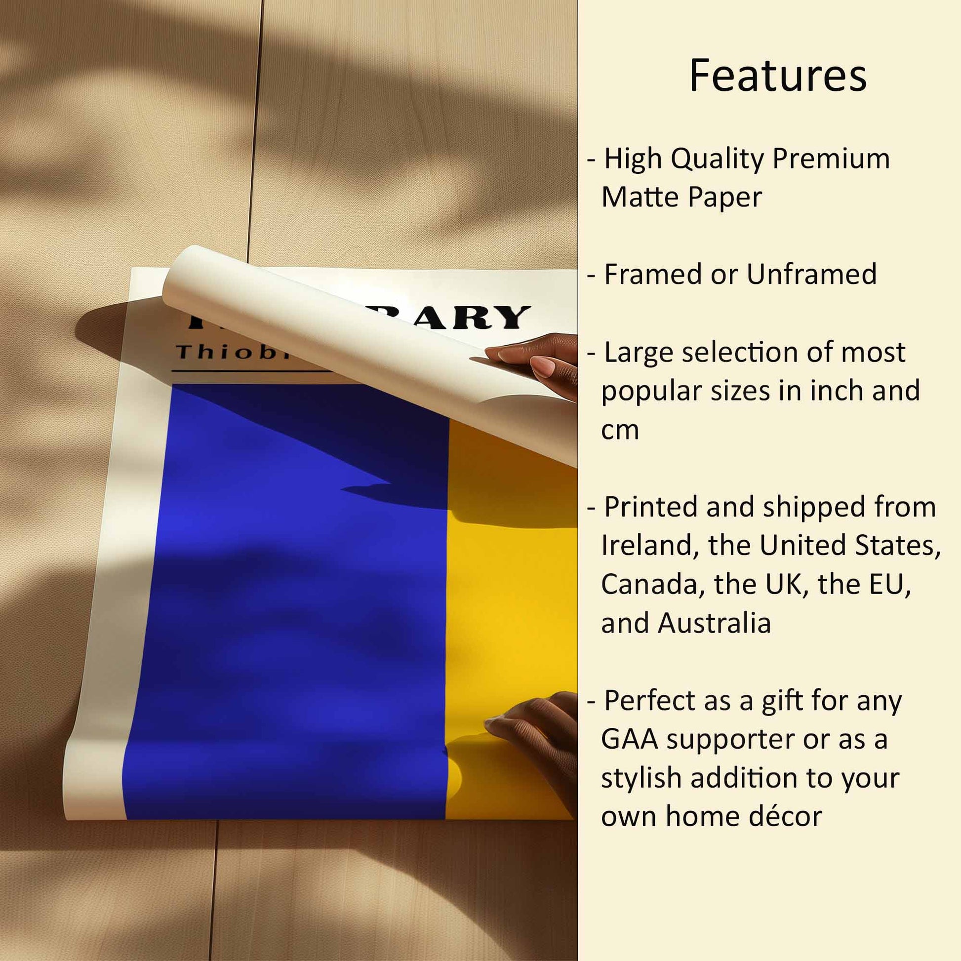 Tipperary Flag Print Features