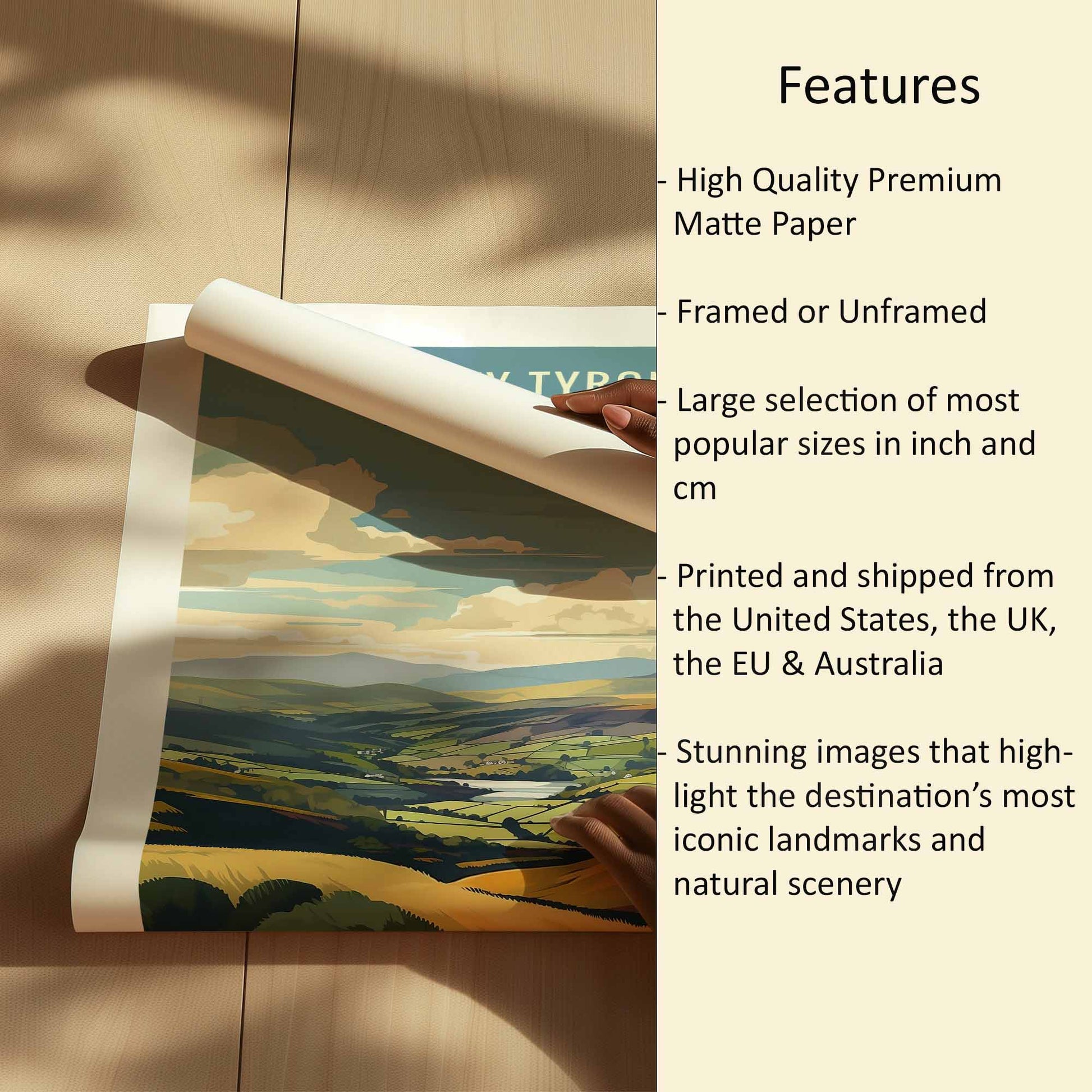 Tyrone Print Features