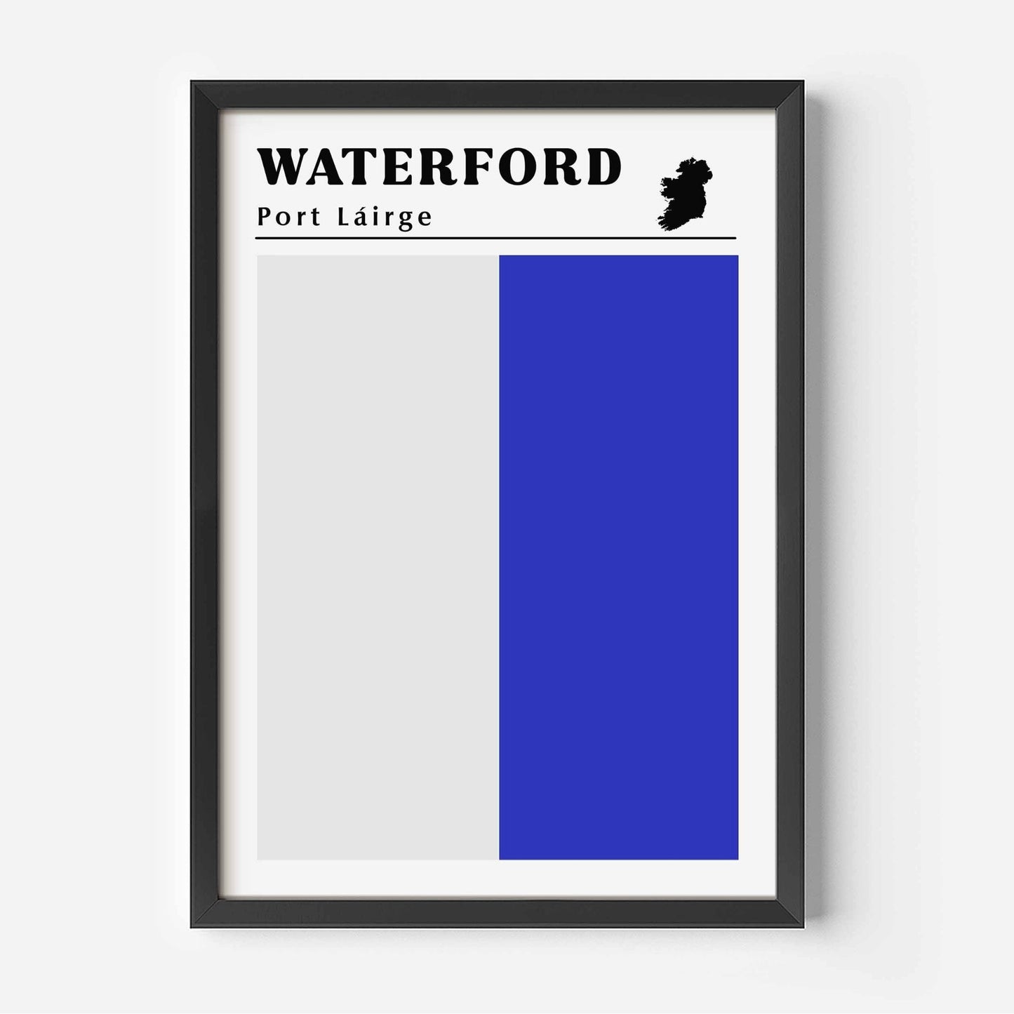 Waterford Flag Print black frame
